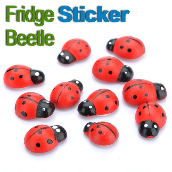 10 Pcs Beetle Refrigerator Fridge Sticker Magnet Fridge Decor