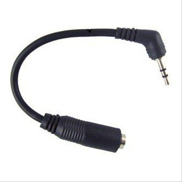 2.5mm Male Plug To 3.5mm Female Jack Stereo AUX Audio TRS Adapter Converter