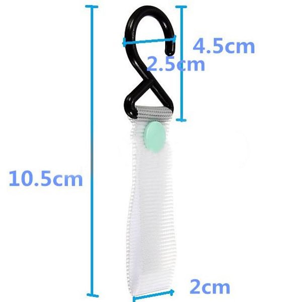 Baby Children Pushchair Stroller Magic Tape Strap Hook Hanger