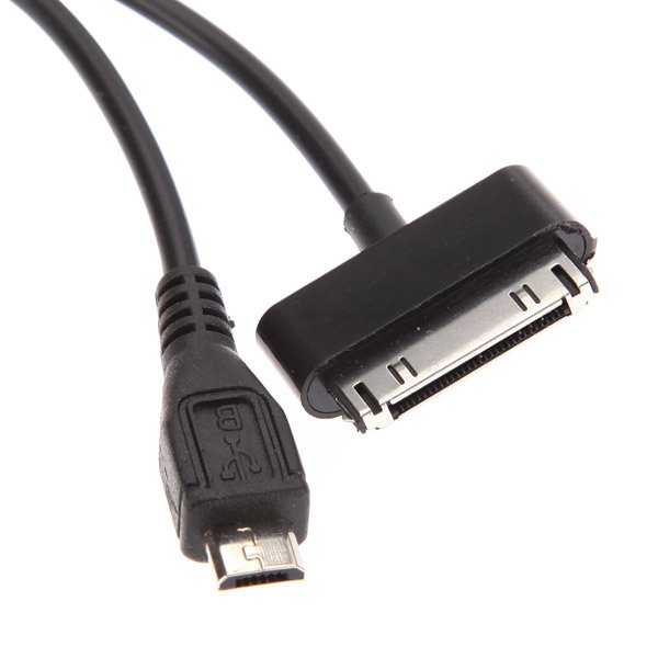 USB 2.0 Micro USB + iPhone 4 4S iPad Sync Charger Data Transfer Cable