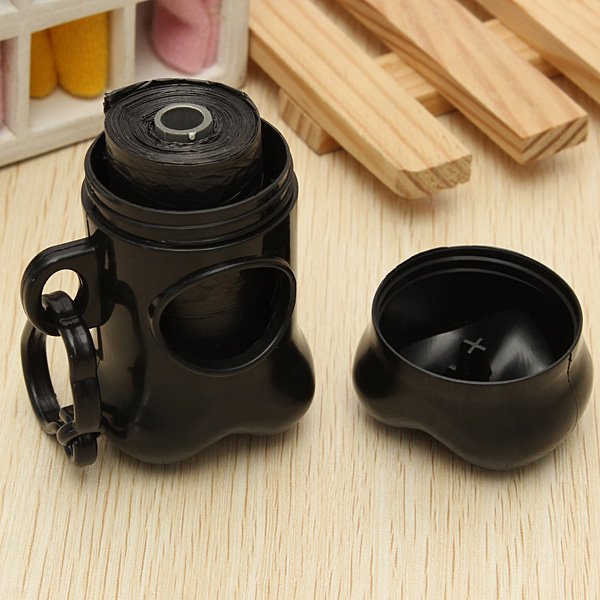 Pet Dog Bone Shape Dispenser Box Garbage Waste Bag Carrier Holder Case