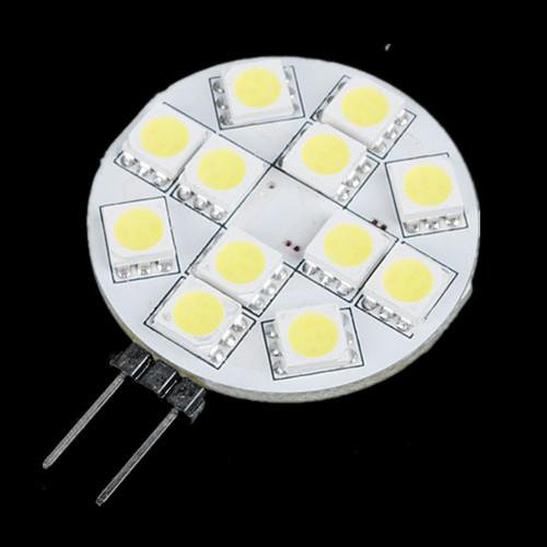 G4 12 SMD 5050 LED Bulb Lamp 12V Pure White Light Car