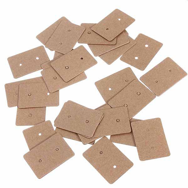Brown Kraft Paper Earring Card Ear Studs Display Hang Tag