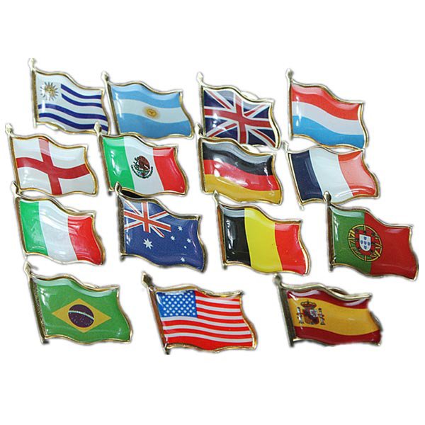 Football World Cup National Flag Badge Country Badge