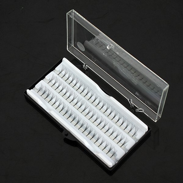 1PC Thin Black Soft False Eyelash Cluster Lashes Extension