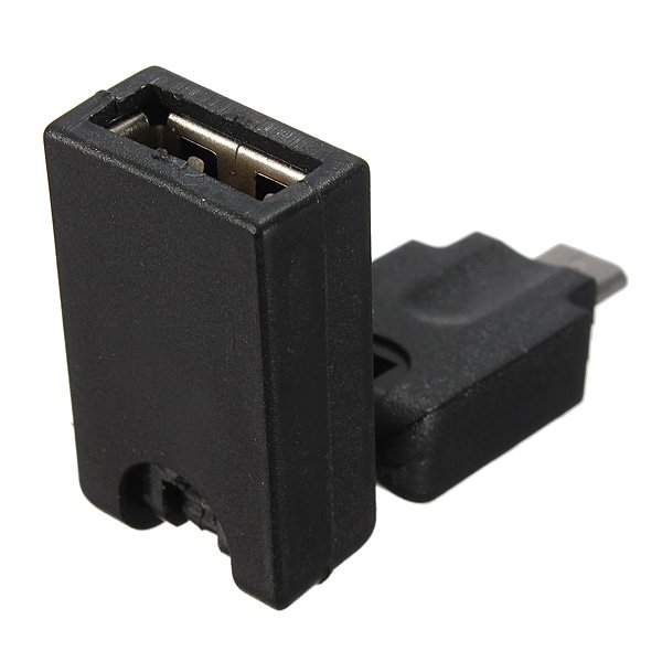 USB2.0 Female to Micro USB Male Adapter 360Degree Angle Rotation
