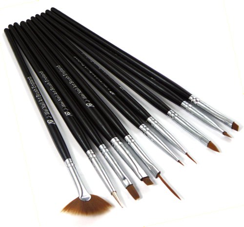 10pc Nail Art Design Drawing Painting Pen Brushes Set