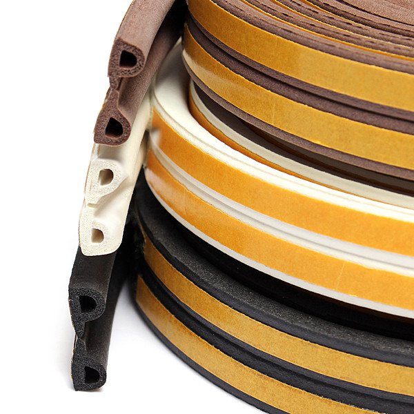 Weather Draught Self Adhesive P Type Foam Seal Strip Rubber Seal 5M