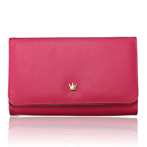 Crown Wristlet Leather Wallet Case For Samsung Galaxy Note 2 3 S4 S5