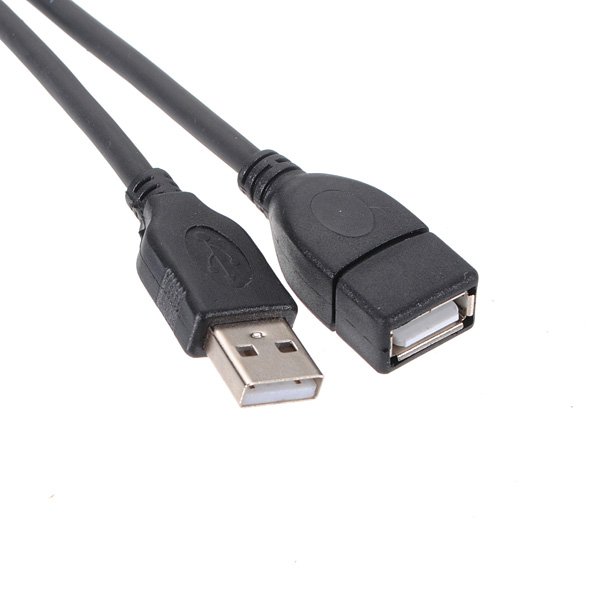 Black 3M 10ft USB 2.0 A/A M/F MALE FEMALE Extender Cable Cord