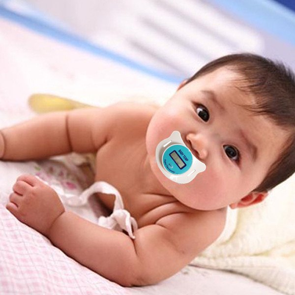 Soft Infant Baby Kid Nipple Digital LCD Pacifier Thermometer