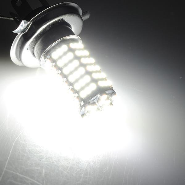Car 120 LED 3528 SMD H4 White Fog Driving Light Headlight Bulb