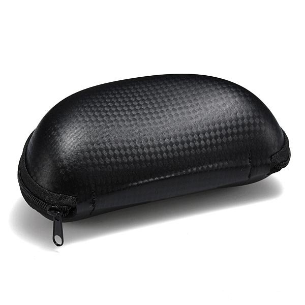 Fashion Eyeglasses Case Sunglasses Zipper Bag Box Black