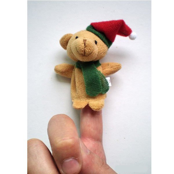 5pcs Christmas Cartoon Gift Puppet Finger Stuffed Toys