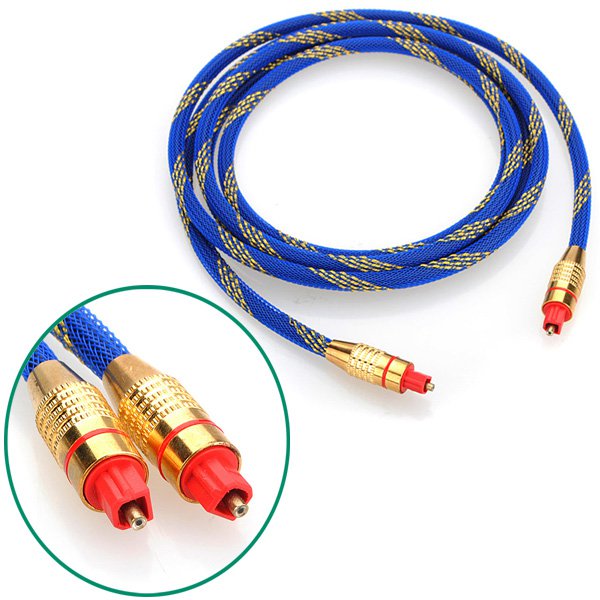 Premium 2M Toslink Digital Optical Fiber Audio Cable 6.5FT OD 5.0