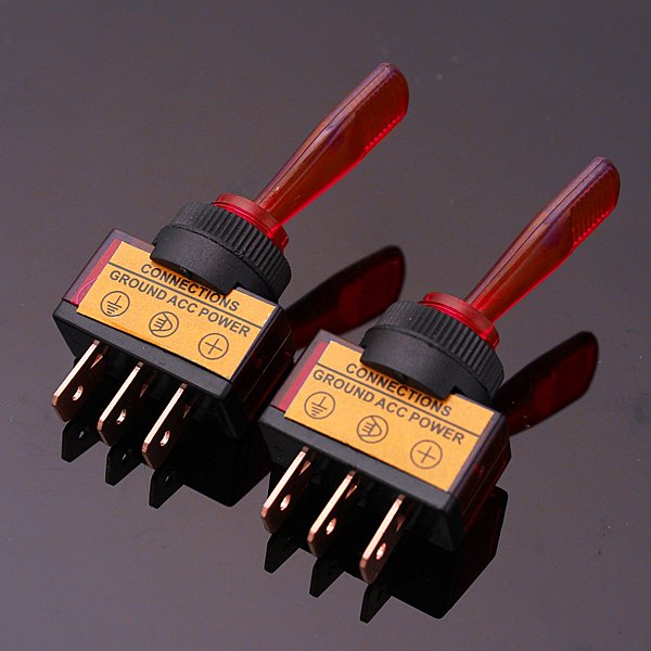 12V Light Illuminated Flick Toggle Switch Car Boat Dash Board Panel