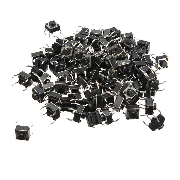 100pcs Mini Micro Momentary Tactile Tact Switch Push Button DIP P4