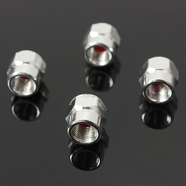 4PC Car Truck Wheel Valve Air Stem Cap Tire Screw Dust Cover