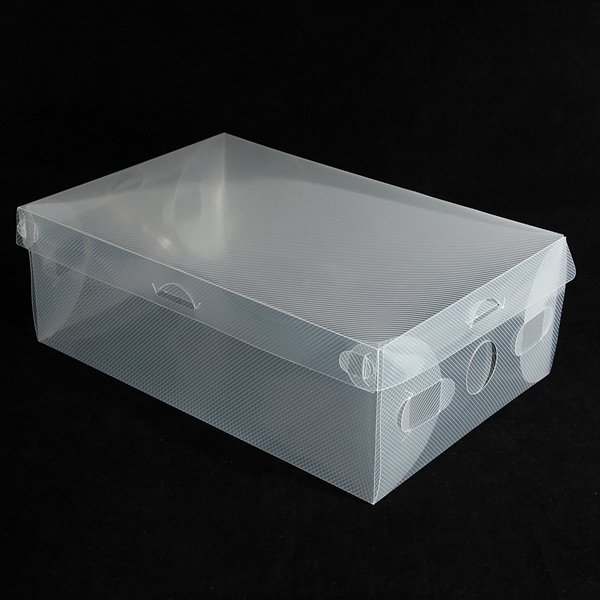Clear Stackable Plastic Shoe Storage Boxes