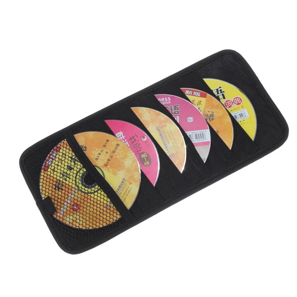 12pcs Disc Car CD DVD Visor Card Storage Case Clipper Disk Bag