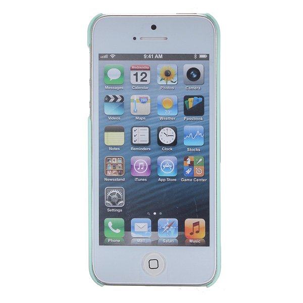 Colorful 3D Flower Pendant Chain Diamond Hard Back Case For iPhone 5