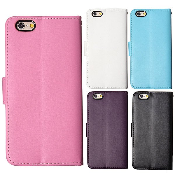 Retro PU Leather Flip Wallet Card Stand Case For iPhone 6