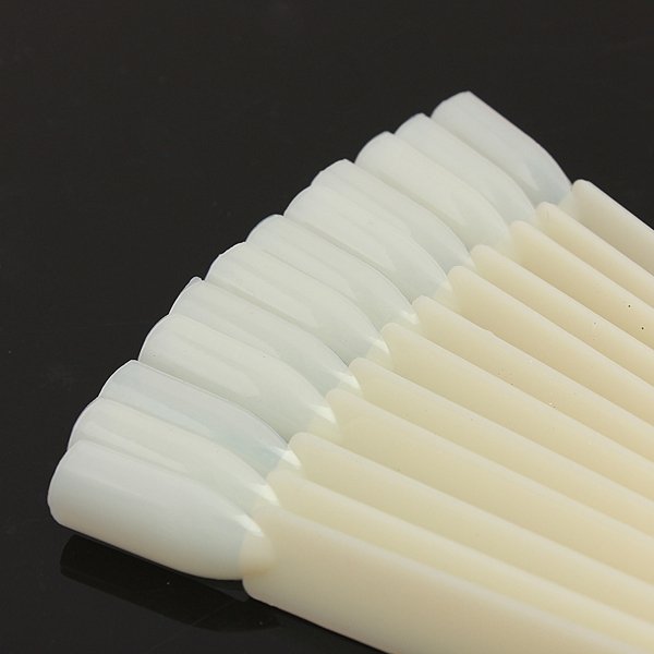 48 Beige False Nail Polish Display Tip Stick Ring Fan Board Stand