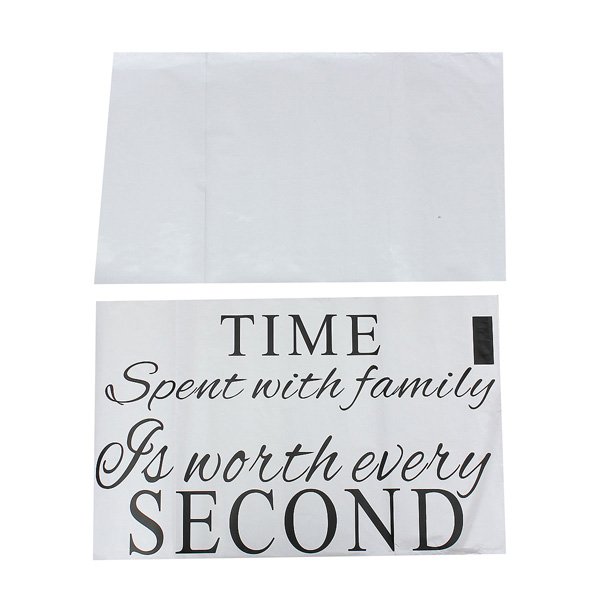 Time Spent With Family Is Worth Every Second Decoration Wall Sticker