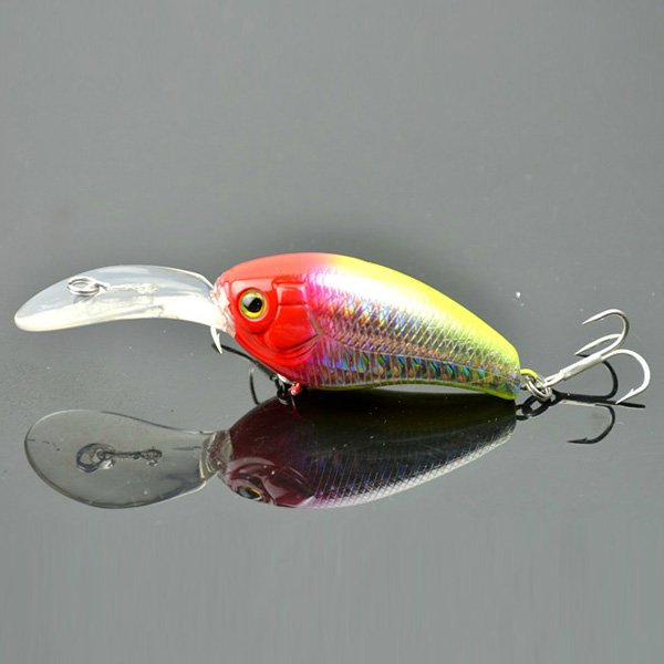 Plastic Minnow Hard Crank Fishing Lure Bass Bait Tackle 11cm