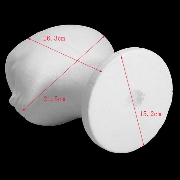 Foam Mannequin Head Model Wig Hat Stand Display