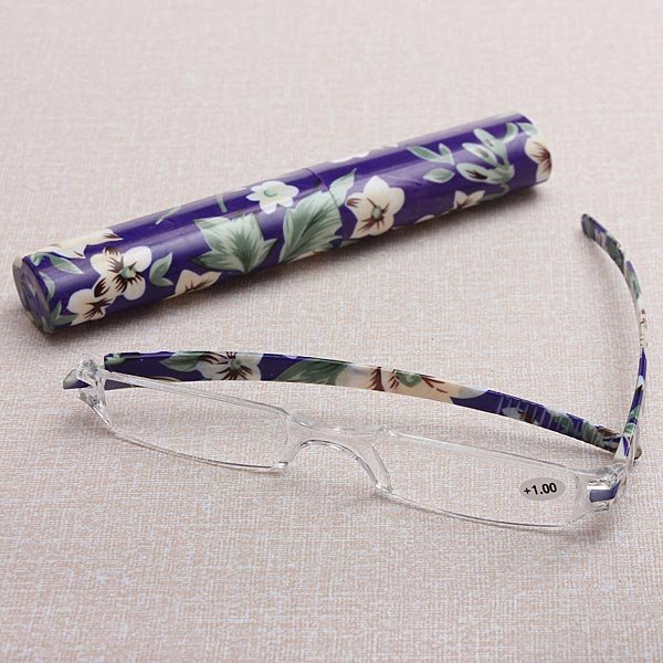 Rimless Reading Glasses With Case Presbyopic Glasses