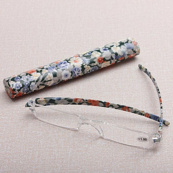 Rimless Reading Glasses With Case Presbyopic Glasses