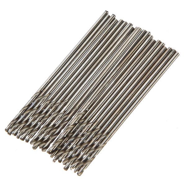 20 Piece HSS Mini Twist Drill Bits Set Straight Shank Drill Tools