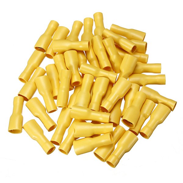 100pcs Male & Female Insulated Spade Crimp Terminal Wire Connector