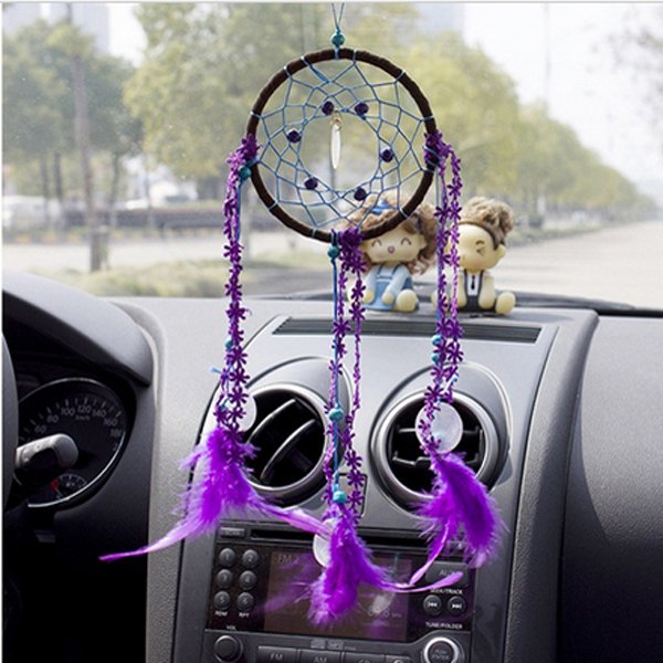Dream Catcher Mascot Windbell Feather Automobiles Ornament Windbell