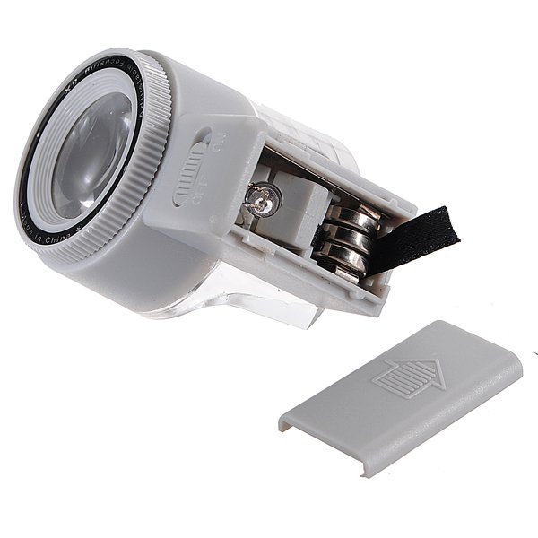 8X LED Focal Length Adjustable Reading Pocket Scale Magnifier Glass