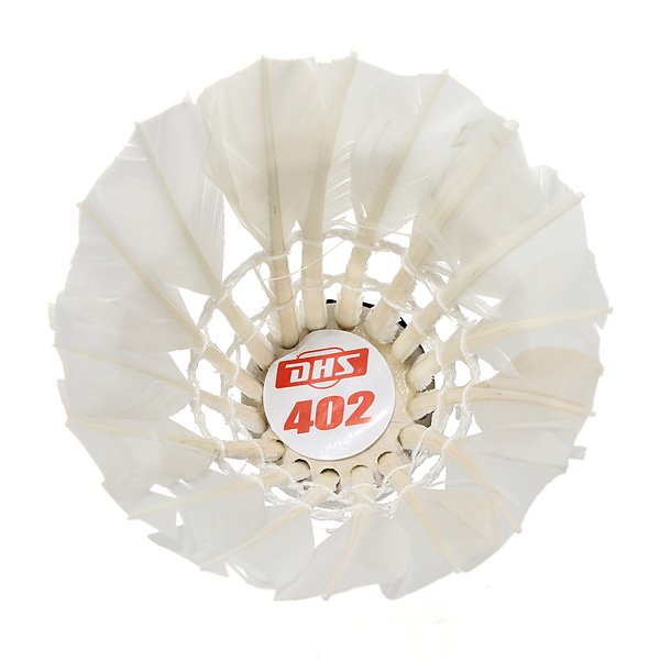 12 x White Goose Feather Shuttlecocks Ball Game Sport Training