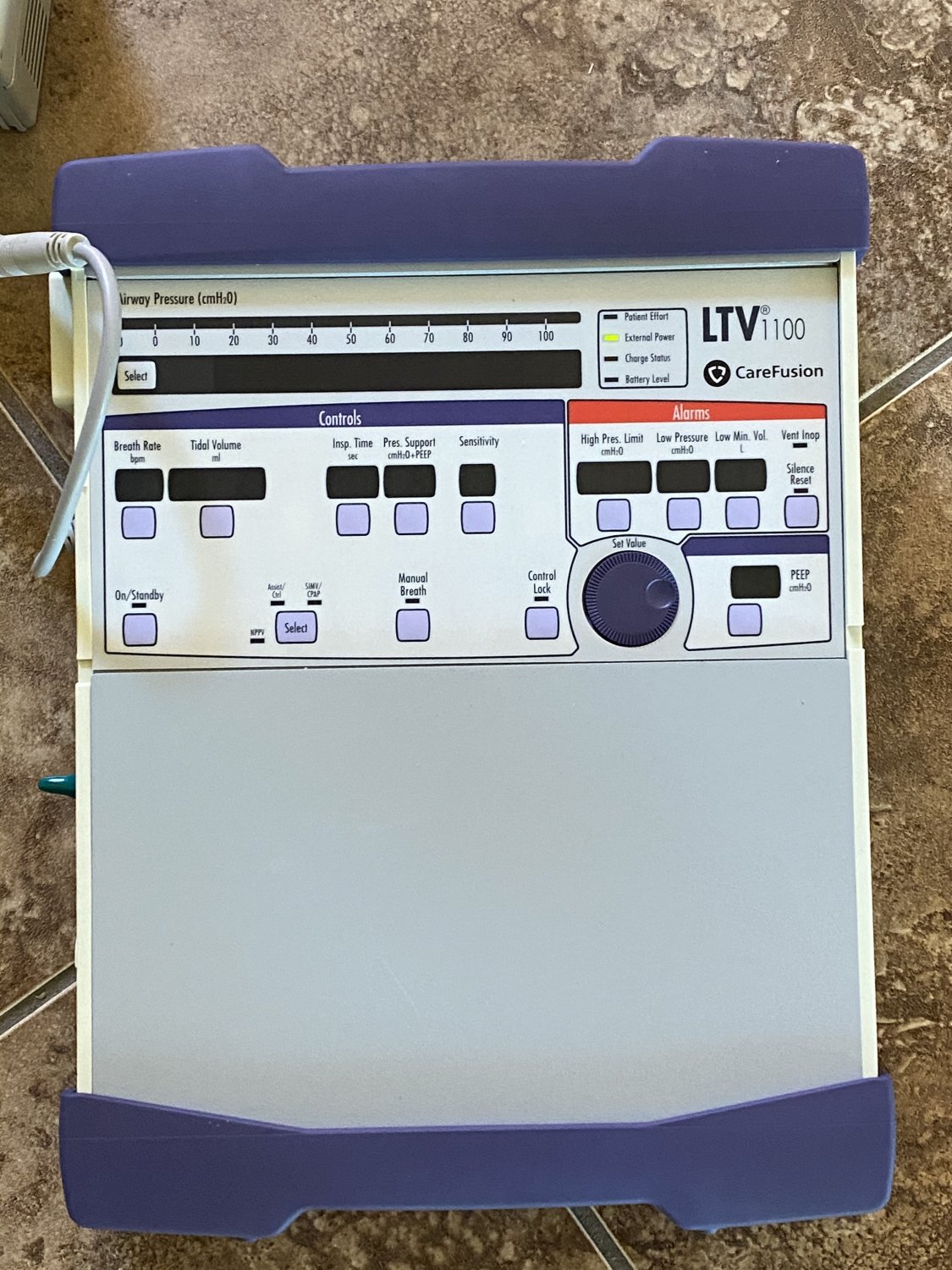 Serviced LTV 1100 ventilator
