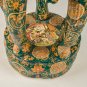Large Antique Japanese Satsuma Garden Stool Planter 18 inches tall Asian Vintage