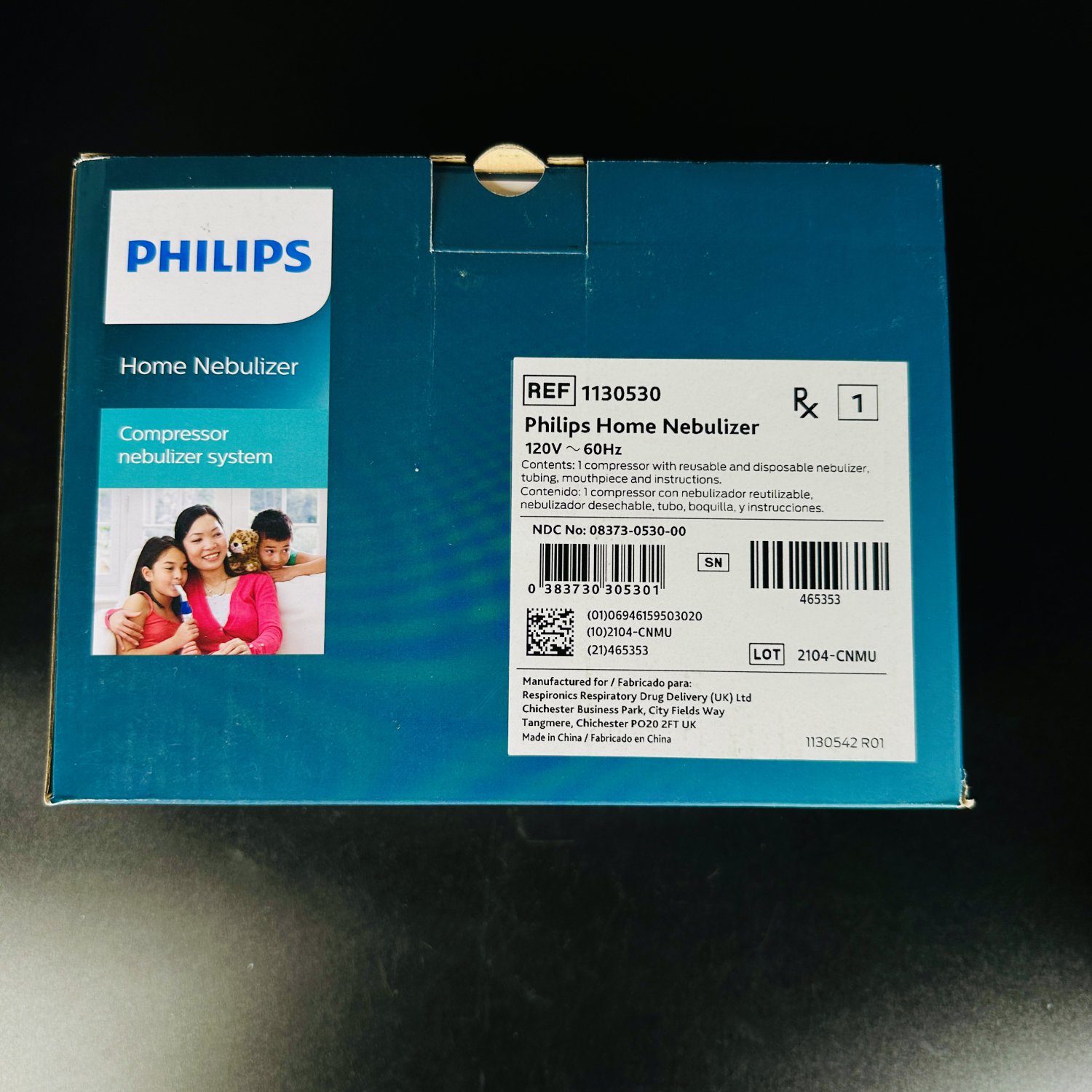 NEW Philips Home Nebulizer with Reusable and Disposable SideStream Kit
