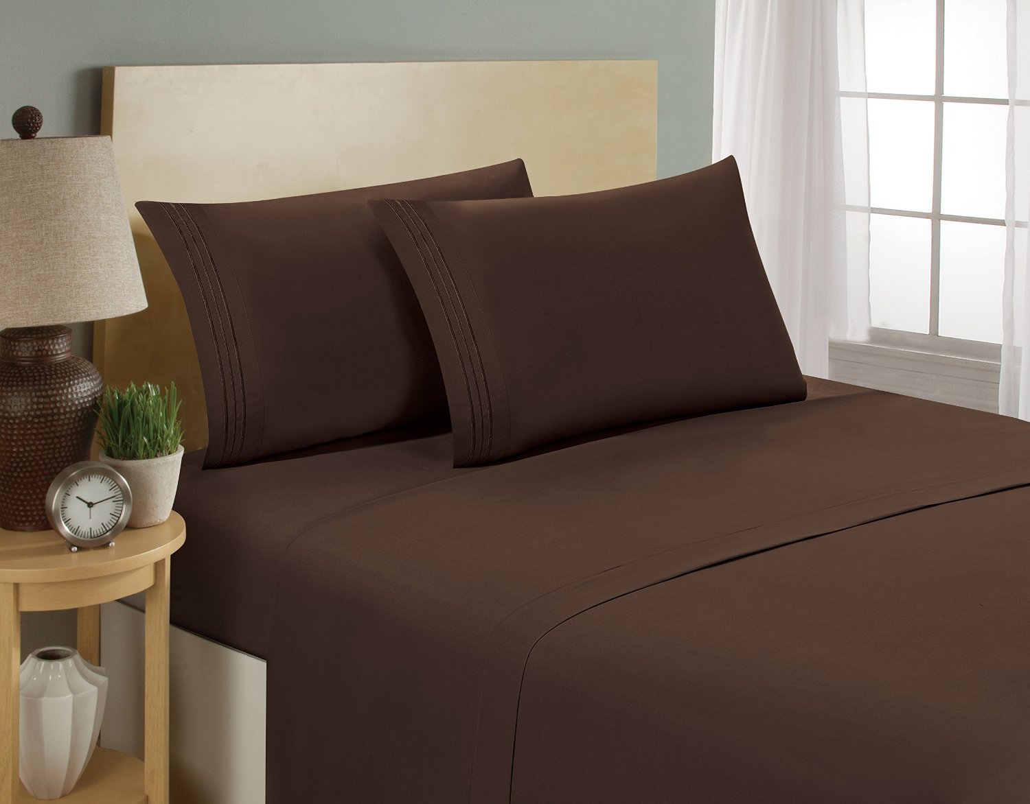 Bed Sheet Set Chocolate, King
