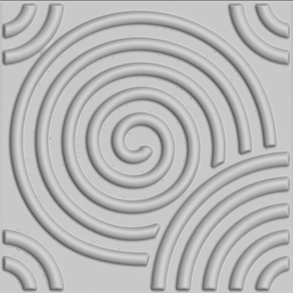 27 sq.ft. 3D Glue-On Wall/Ceiling/Wainscoting Panels -Circles