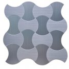 Instant Mosaic - 1 sq.ft. - Peel'N'Stick Wall Tile - 12"x12"  (stainless)