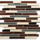 Instant Mosaic/NoGrout - 1 sq.ft. - 3D Peel'N'Stick Multi-Material Wall Tile