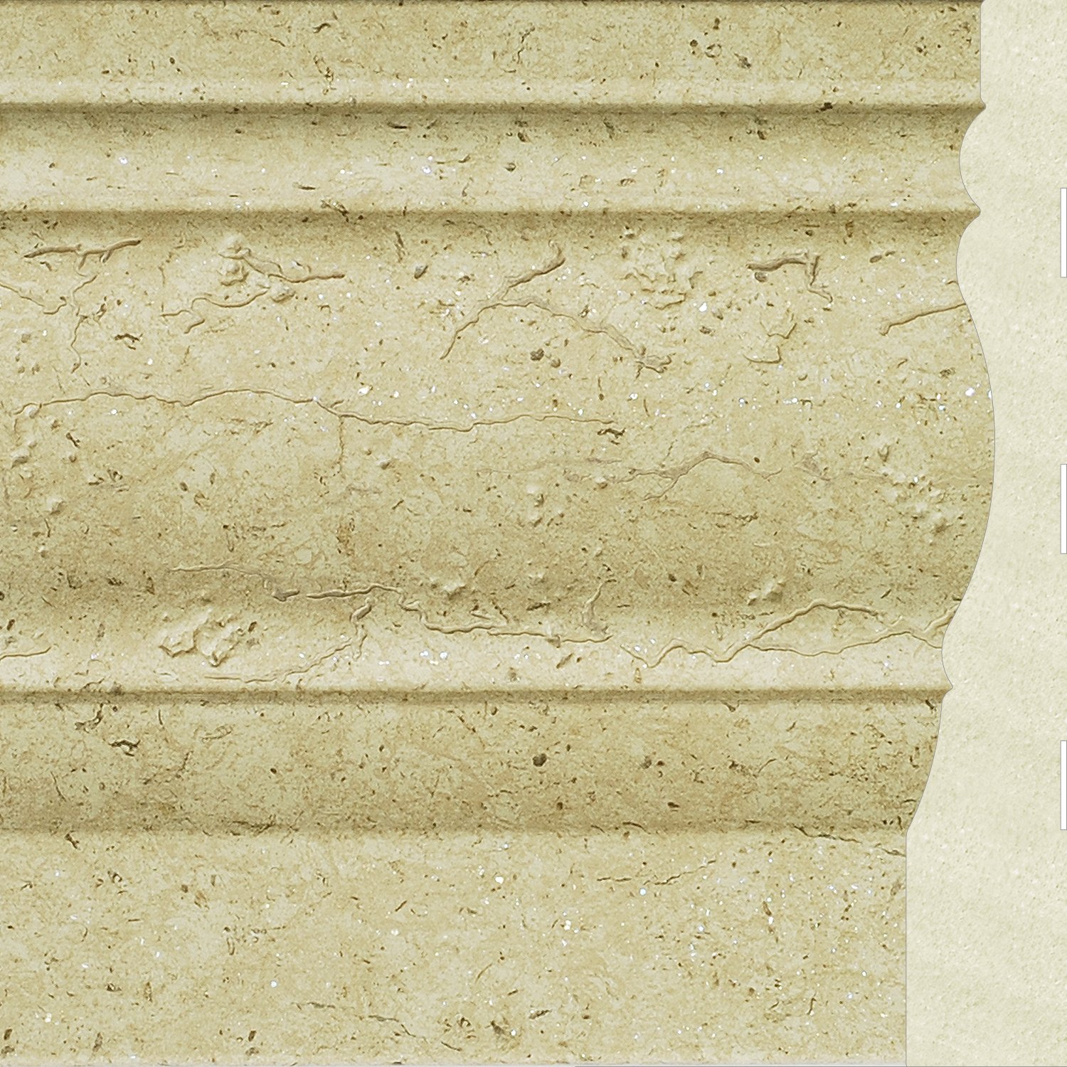 Upscale Designs 4.5 in.x 0.7 in.x 72 in" Polystyrene Base Moulding - 60 LF (10 pieces)-#60102
