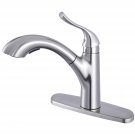 Upscale Designs Lead-Free Single-Handle Pull-Down Sprayer Kitchen Faucet in Brushed Nickel