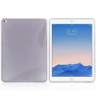 For iPad Air 2 Grey S Line Anti-slip Frosted TPU Protective Case