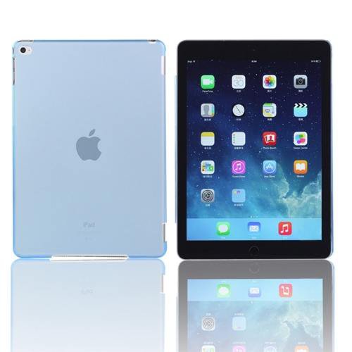 For iPad Air 2 / iPad 6 Blue Plastic Hard Protective Case
