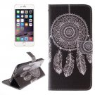 For iPhone 6 Plus Windbell Cap Double Sided Print Leather Case with Holder, Card Slots & Wallet