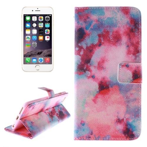 For iPhone 6 Plus Red Sky Double Sided Print Leather Case with Holder, Card Slots & Wallet